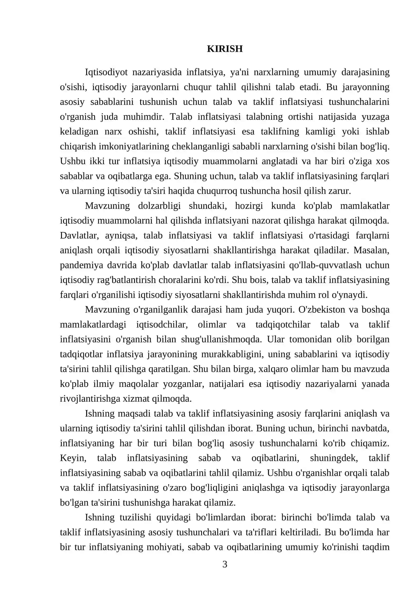 Talab va taklif infilatsiyasining farqlari 3