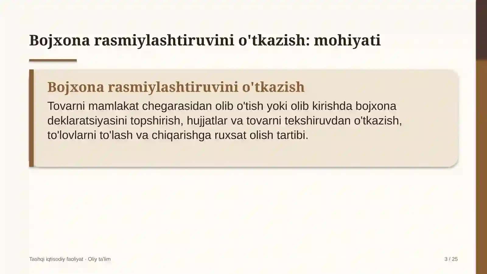 savdo markazlarida bojxona rasmiylashtiruvini o'tkazish 2794 3
