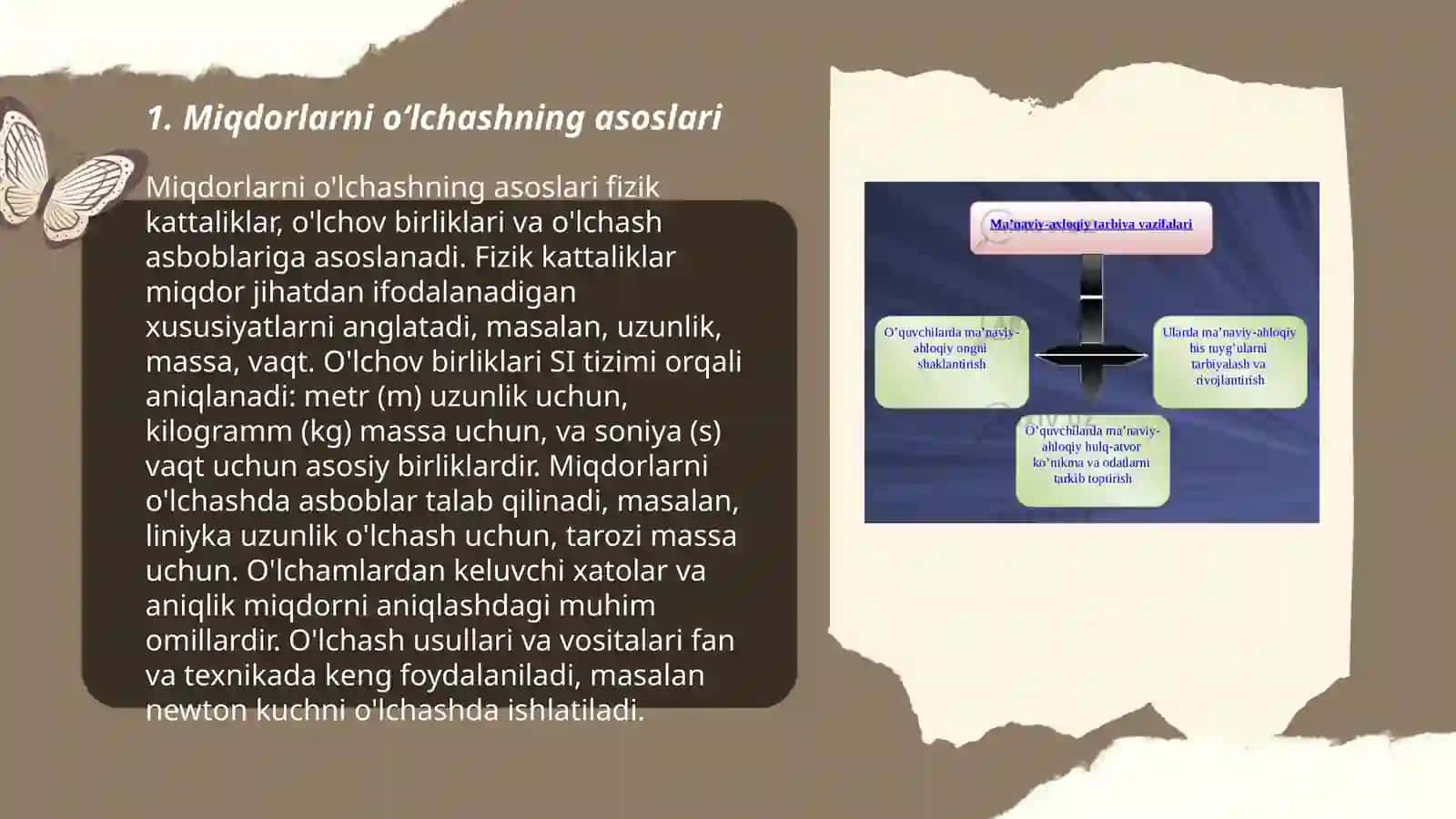 Miqdorlarni oʻlchash, oʻlchov birliklarining turlari orasidagi bogʼliqliklar va ular ustida amallar bajarishga oʻrgatish metodikasi 3