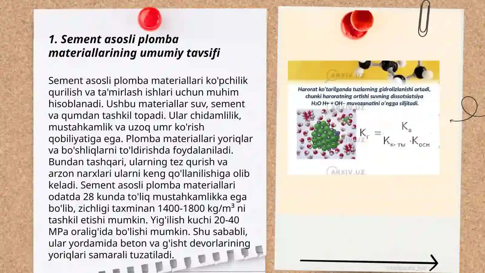 Sement asosli plomba ashyolari 3
