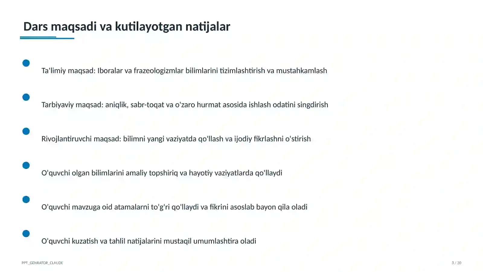 Iboralar va frazeologizmlar (5-sinf) 3