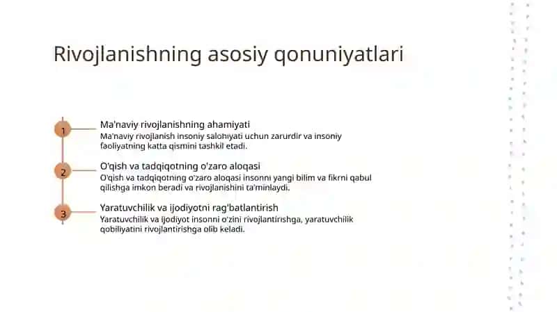Aqliy rivojlanishning asosiy qonunlari 3