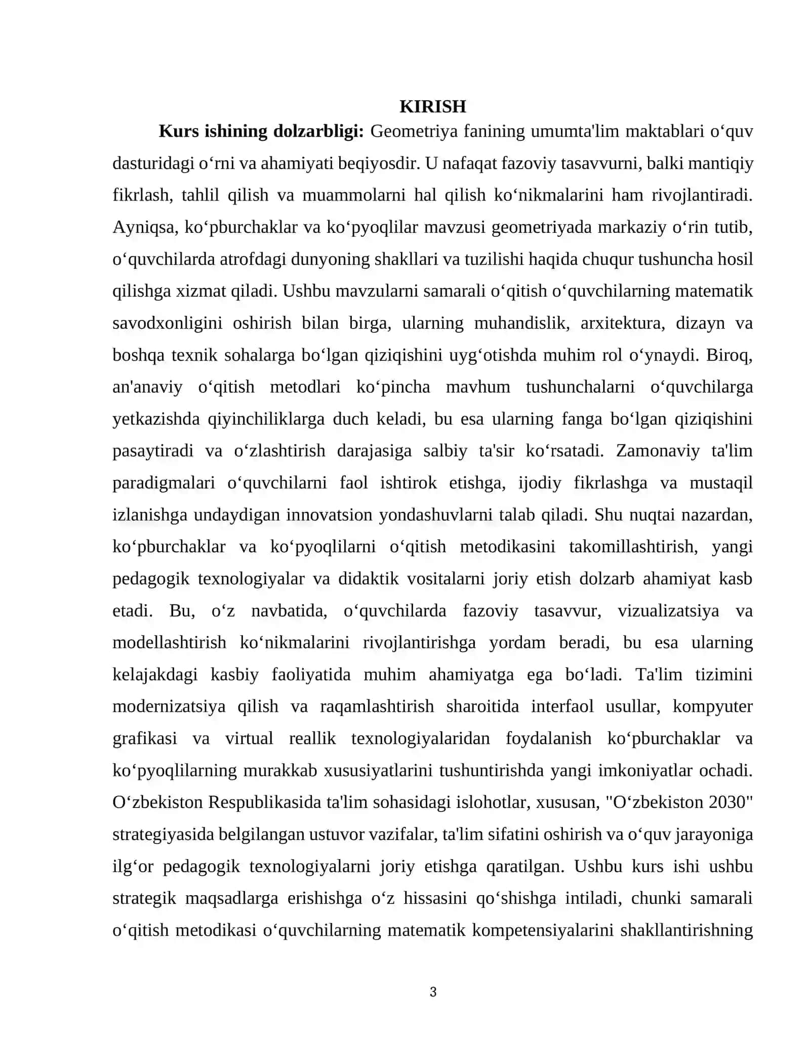 Geometriya kursida ko‘pburchaklar va ko‘pyoqlilarni o‘qitish metodikasi 3