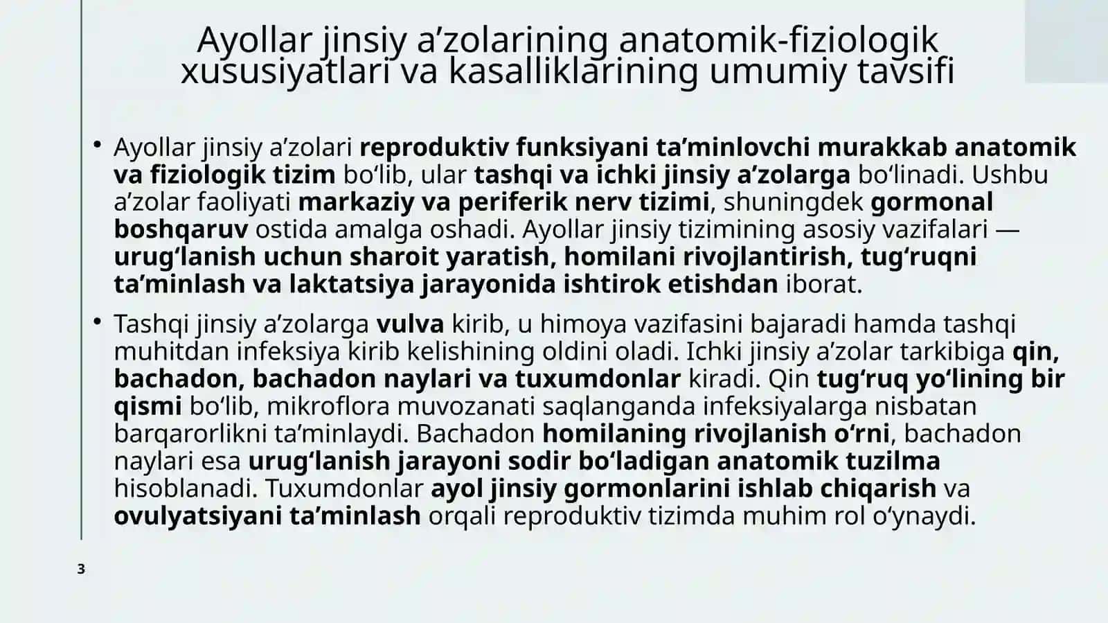 Ayollar jinsiya zolarining anatomik-fiziologik xususiyatlari 3