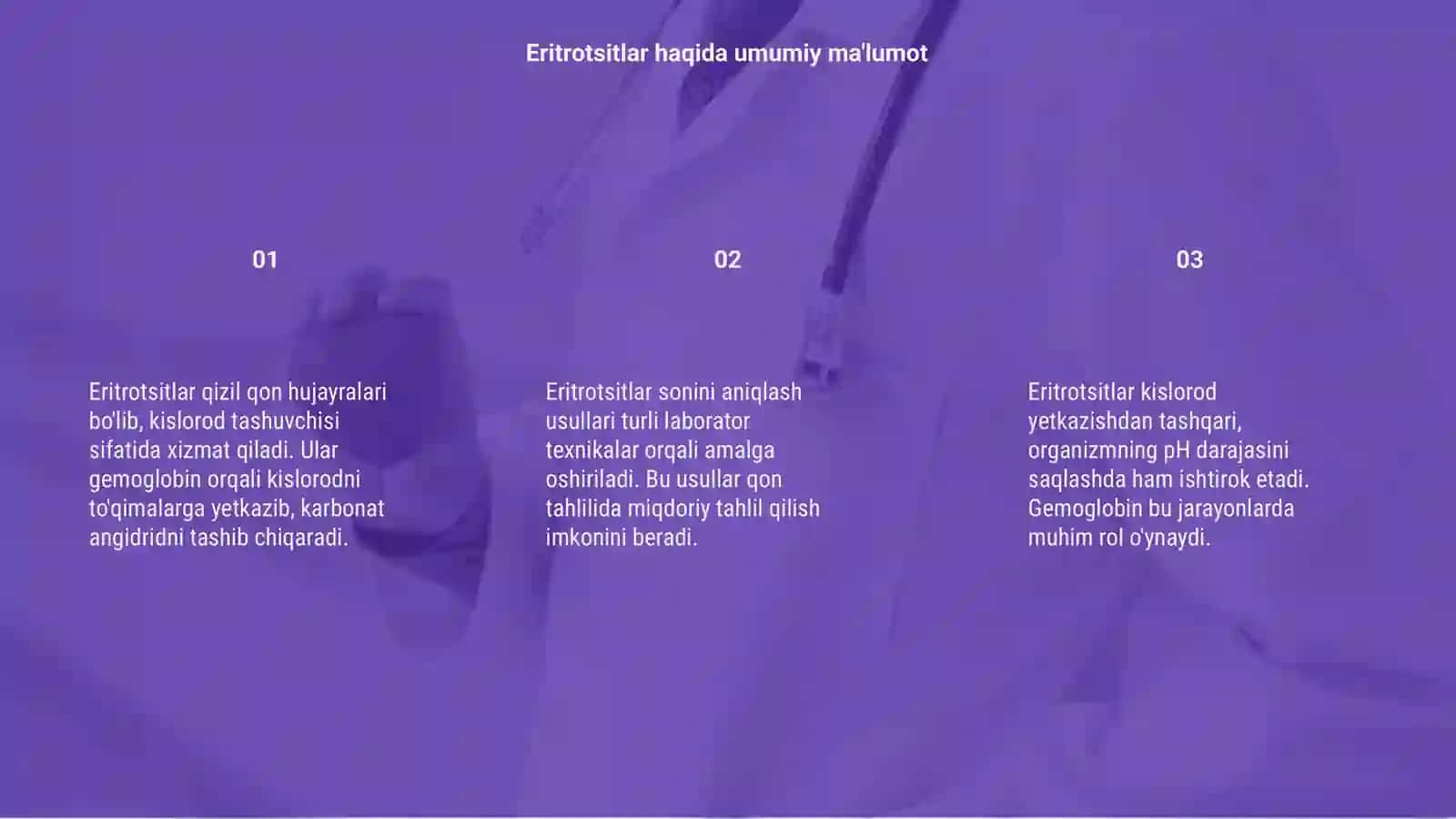 Eritrotsitlar.Funksiyasi.Eritrositlar sonini sanash usullari 3