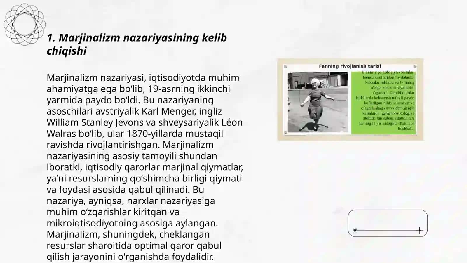 Marjinalizm va me'yorli foydalilik nazariyasi 3