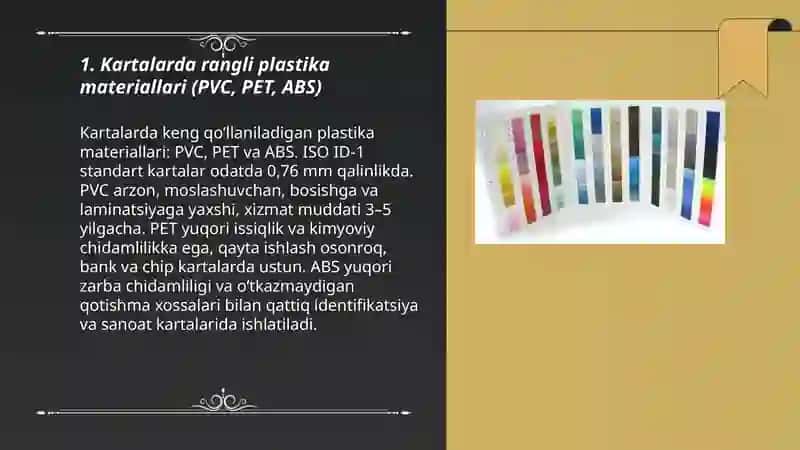 Kartalarda rangli plastika 3