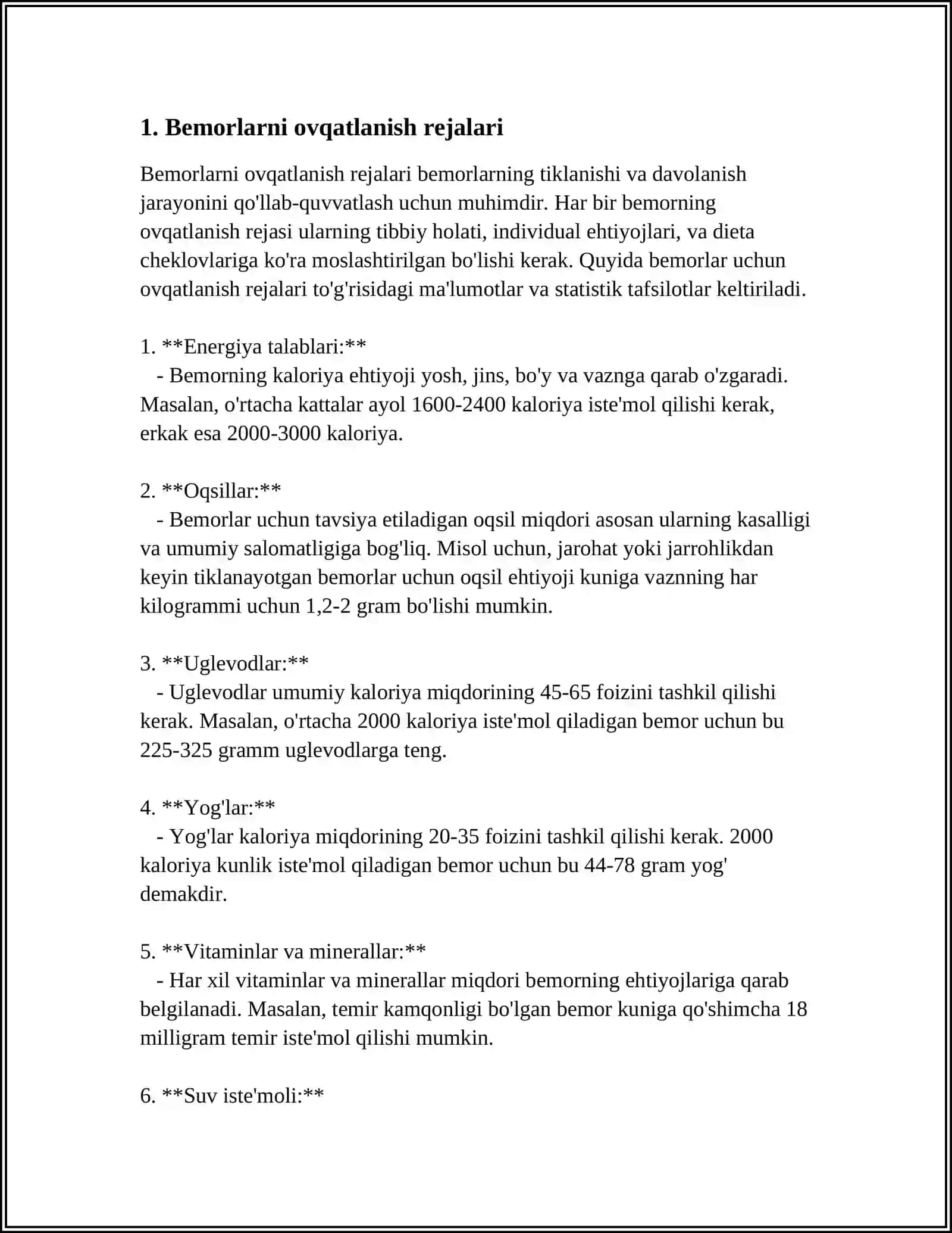 BEMORLARNI OVQATLANISHINI TASHKIL ETISH VA OVQATLANTIRISH SIFATINI GIGIYENIK NAZORATI 3
