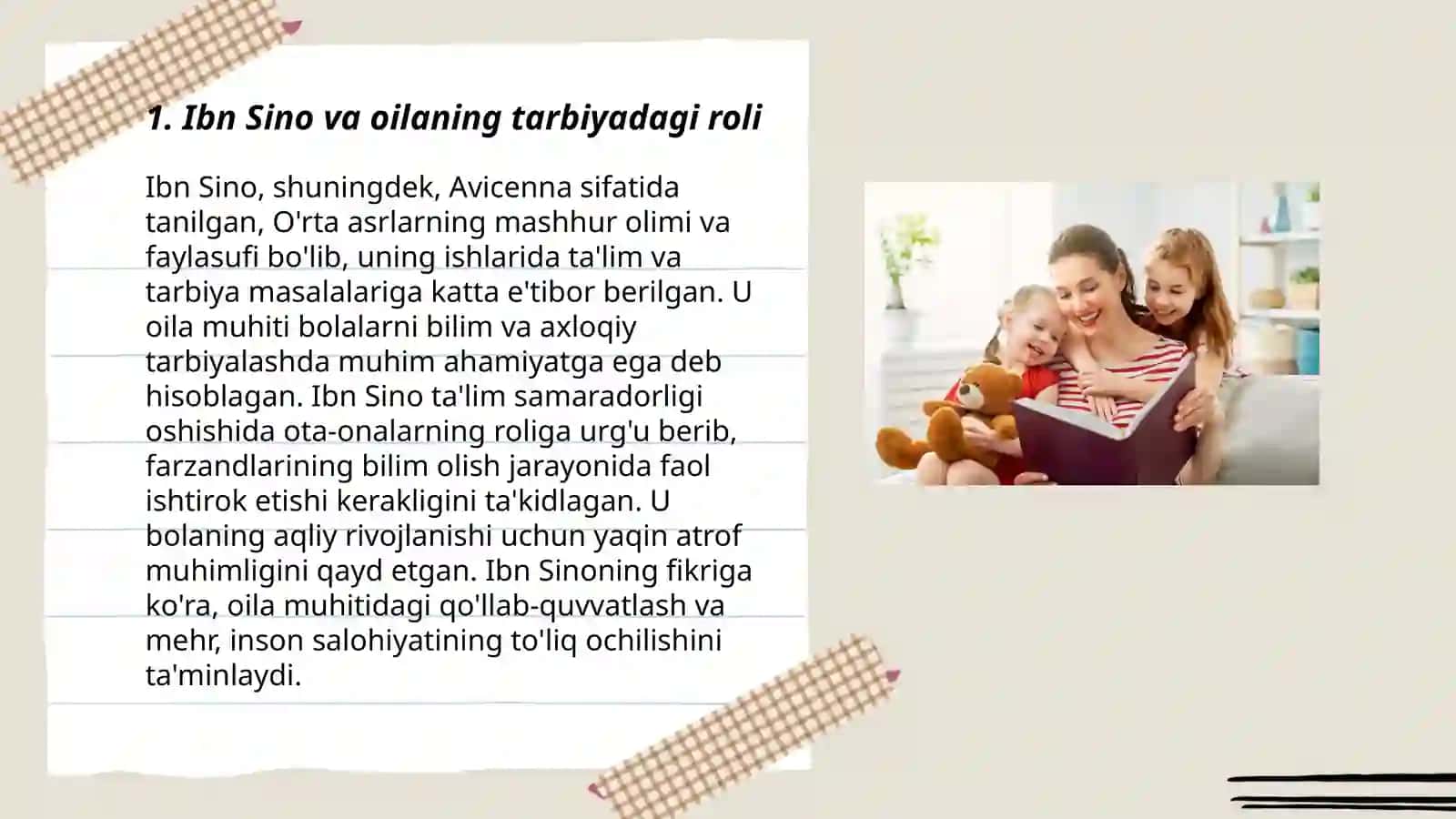 Bola tarbiyasida oilaning o‘rni haqida mutafakkirlar ta‘limoti 3