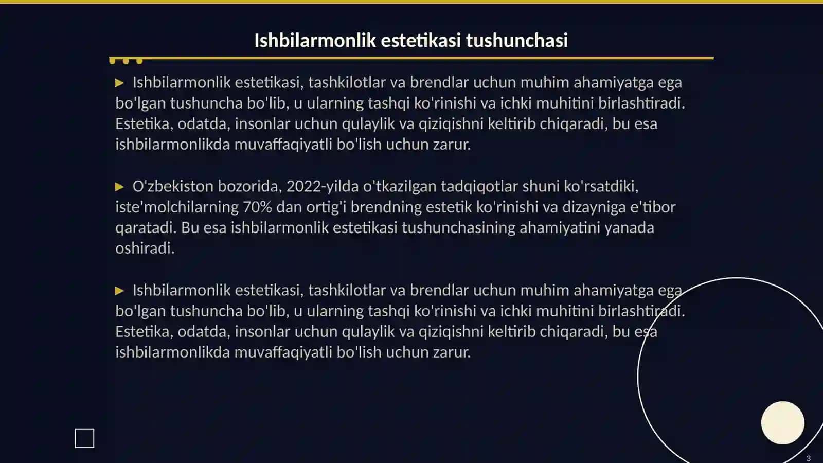 Ishbilarmonlik estetikasi 3