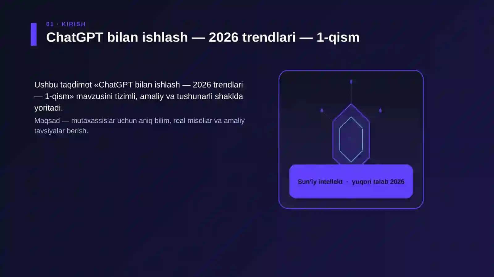 ChatGPT bilan ishlash — 2026 trendlari — 1-qism 3