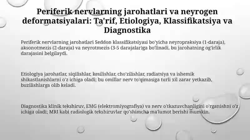 Ekstremitalar periferik nervlarining jarohatlari va neyrogen deformatsiyalari 3