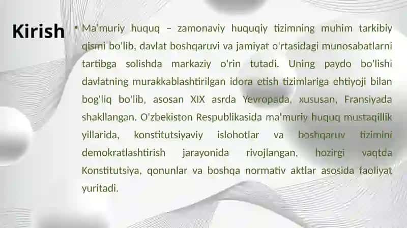 Ma’muriy huquq tushunchasi va predmeti 3