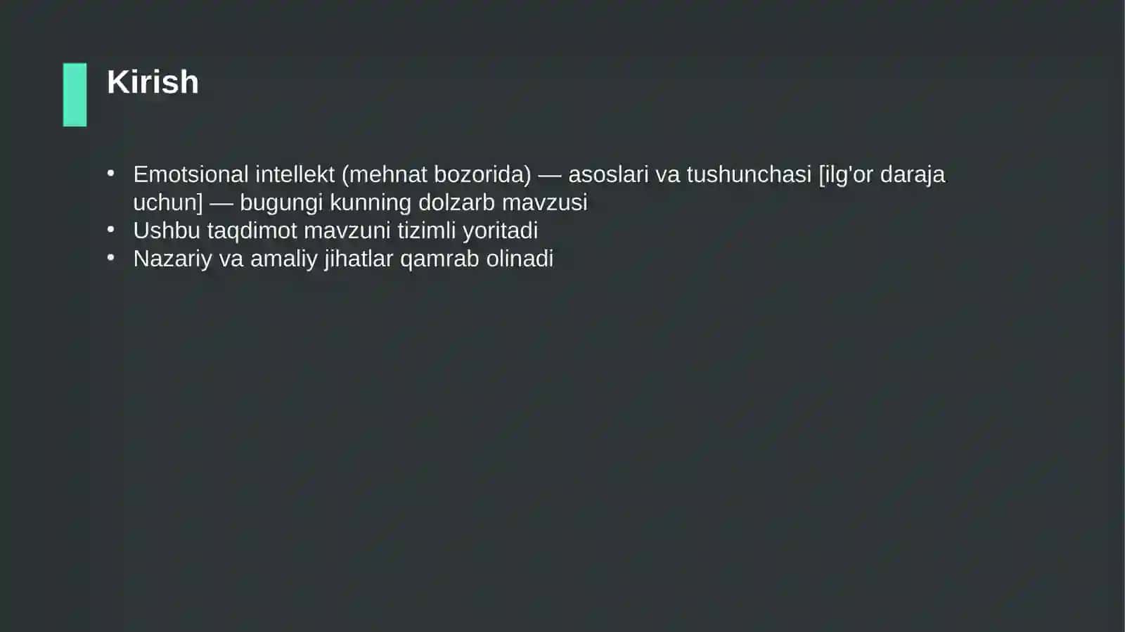 Emotsional intellekt (mehnat bozorida) — asoslari va tushunchasi [ilg'or daraja uchun] 3