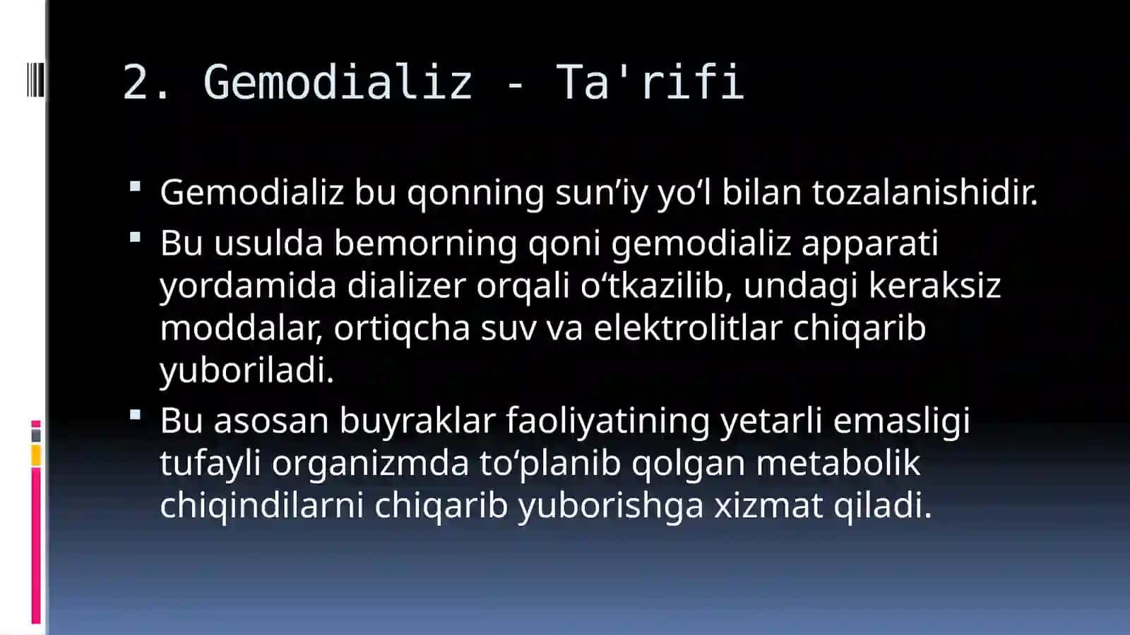 Gemodializ va plazmafarez 3