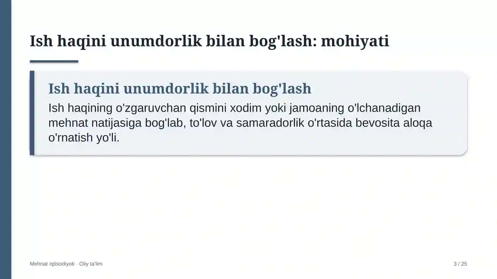 Davlat-xususiy sheriklik loyihalarida ish haqini unumdorlik bilan bog'lash 3