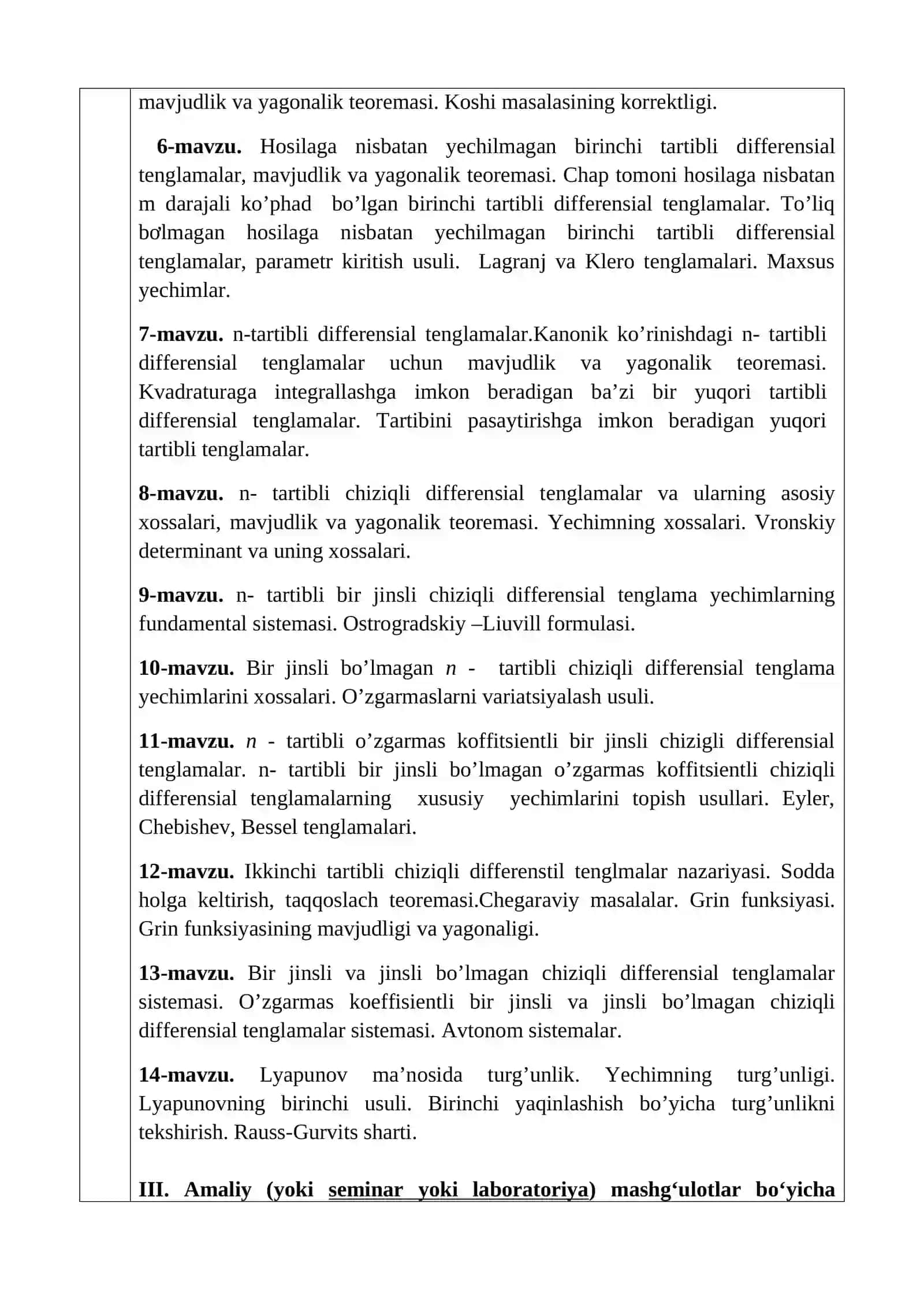 DIFFERENSIAL TENGLAMALAR FAN DASTURI 3