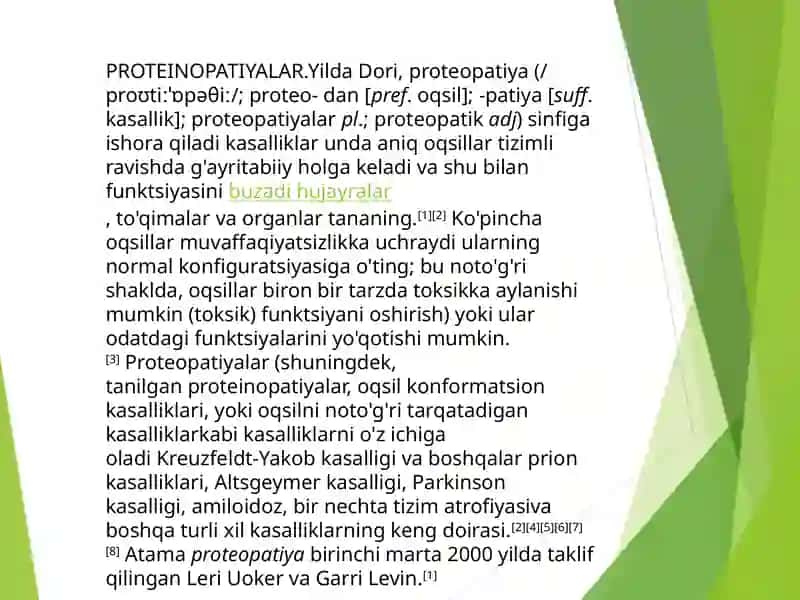 PROTEINOPATIYALAR 3