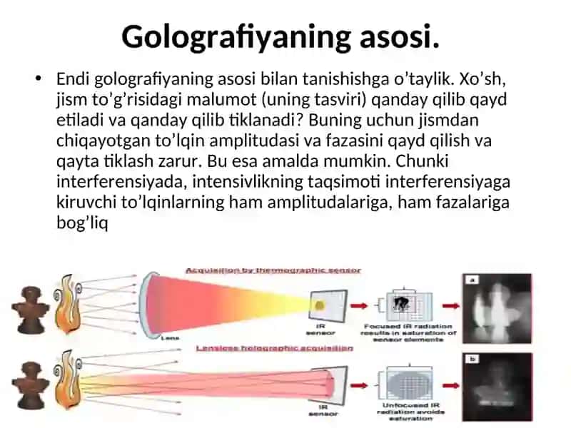 Golografiya prinsipi va uning qo’llanilishi 3