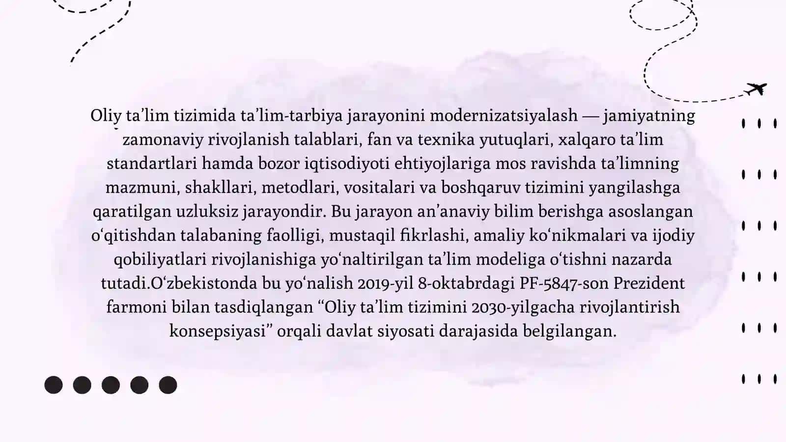 OLIY TAʼLIM TIZIMIDA TAʼLIM-TARBIYA JARAYONINI MODERNIZATSIYALASH YOʻNALISHLARI 3