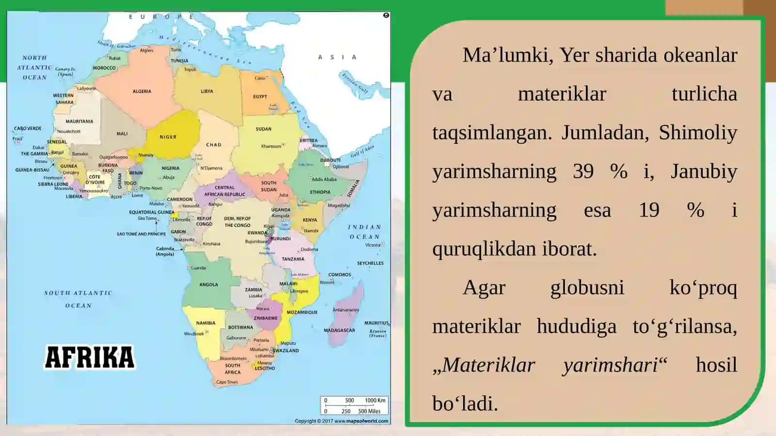 MATERIKLAR VA OKEANLAR TABIATI 3