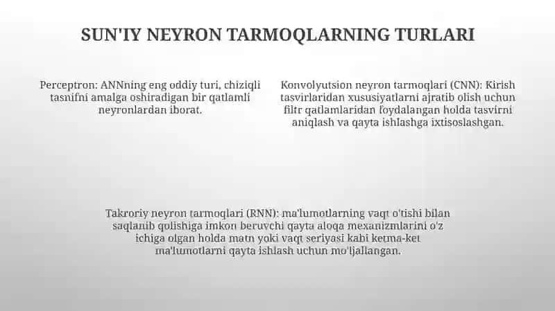 Sun’Iy Neyron To‘Rlarini O‘Rgatish 3