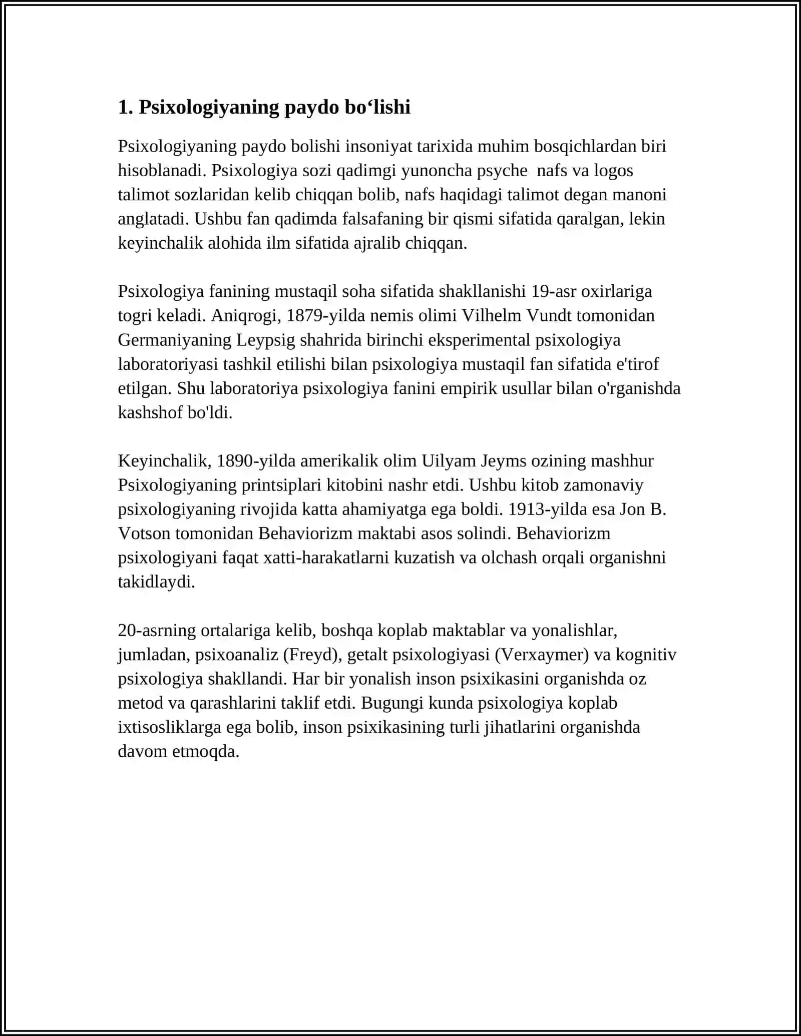 Psixologiya Fanining Taraqqiyoti Tarixi 3