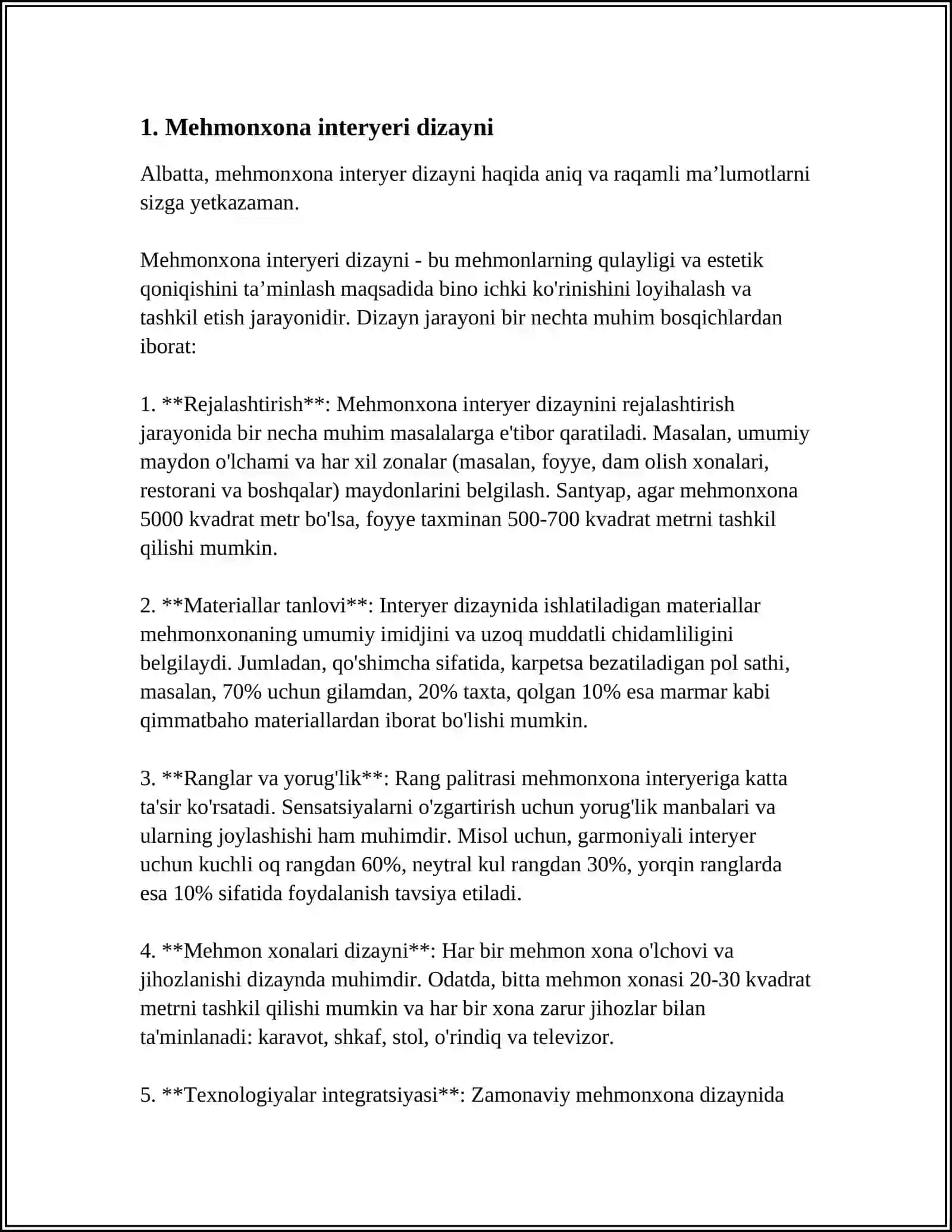 MEHMONXONA INTERYERIDA METABOLIZM USULI 3