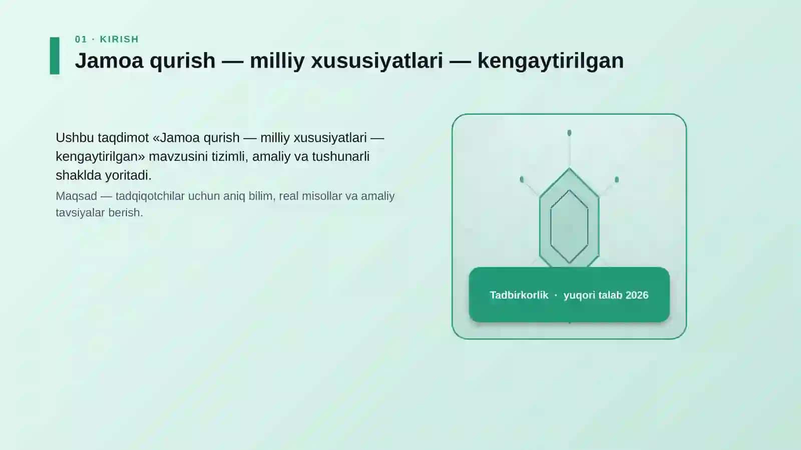 Jamoa qurish — milliy xususiyatlari — kengaytirilgan 3