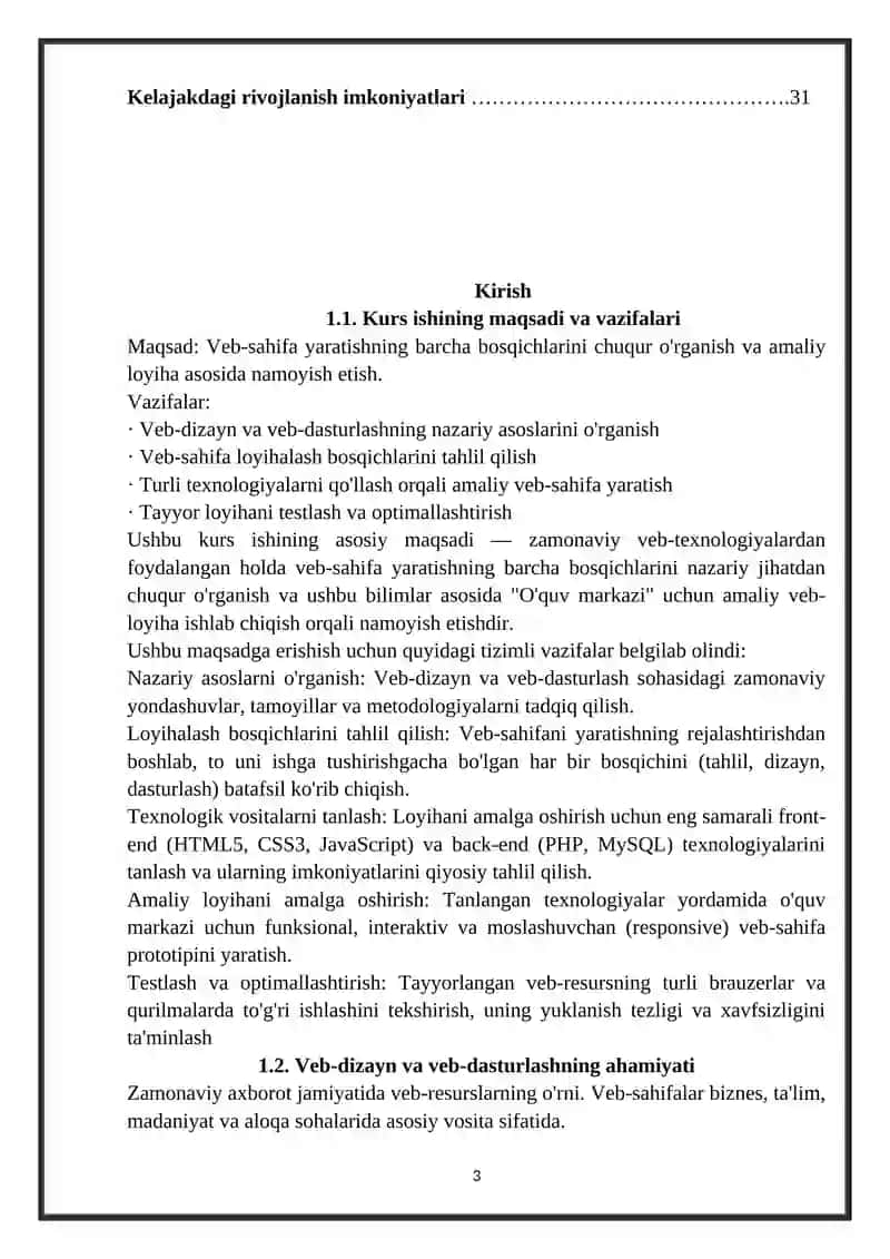 Web-sahifa yaratish bosqichlari 3