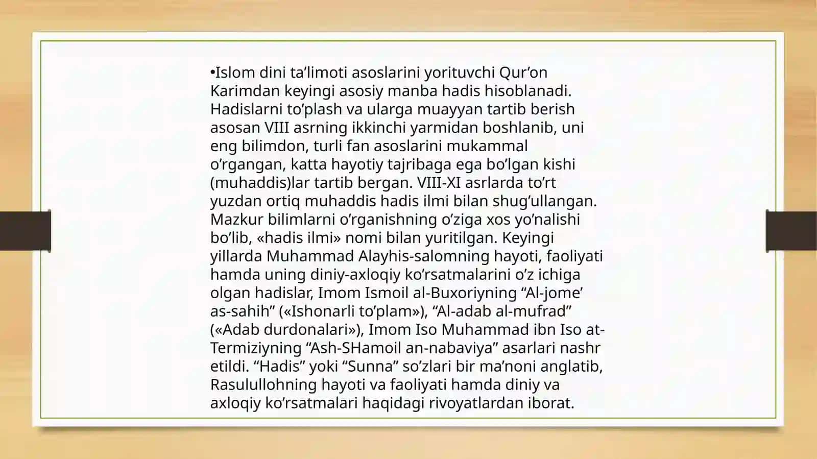Hadis ilmida talim va tarbiya 3