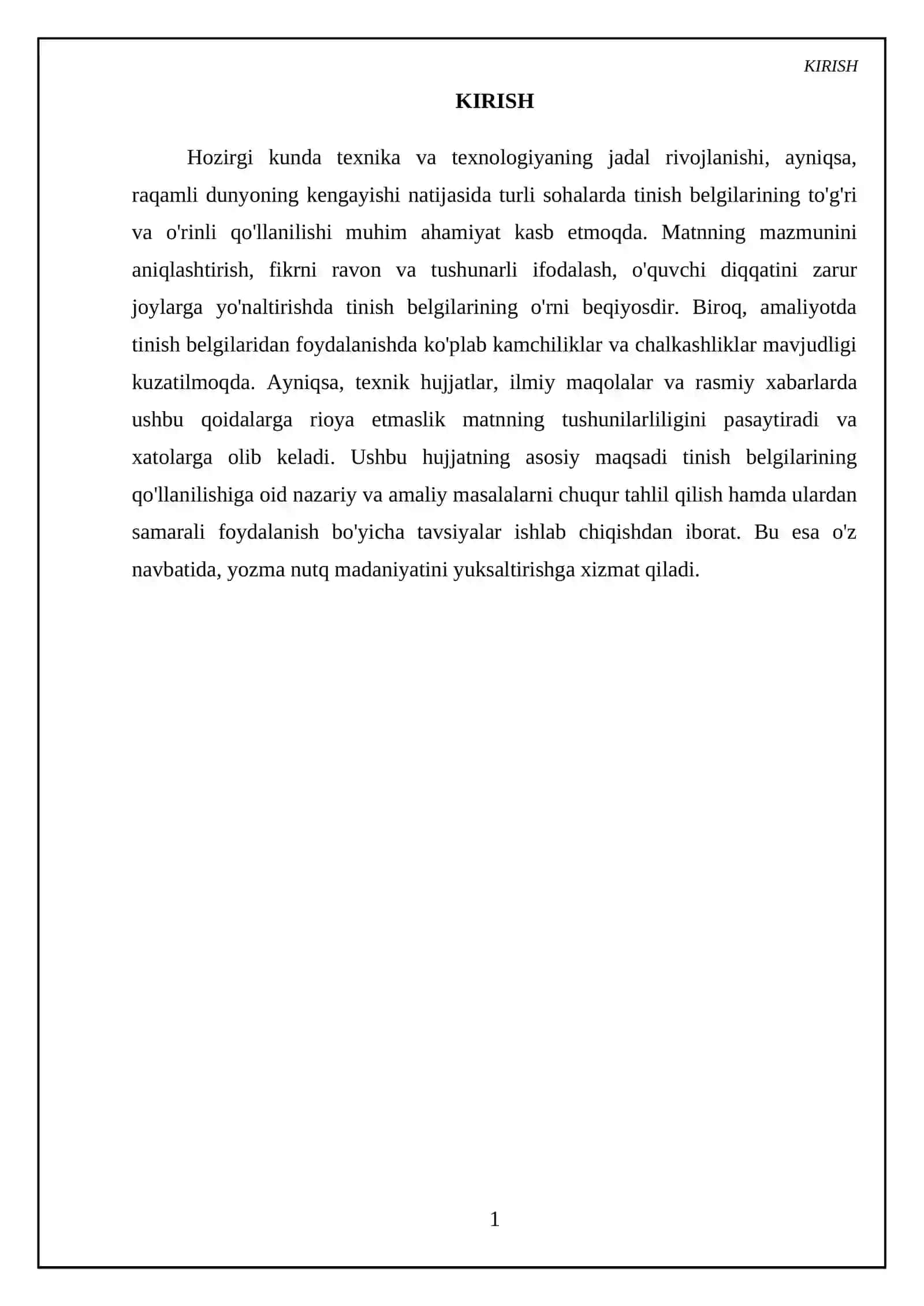Tinish belgilari 3