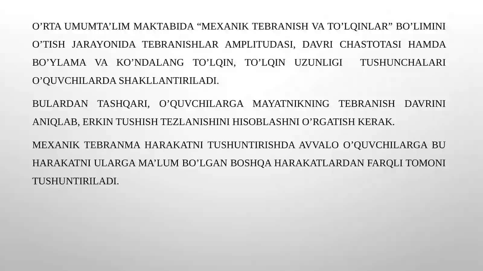 Mexaniktebranishvato’lqinlar 3