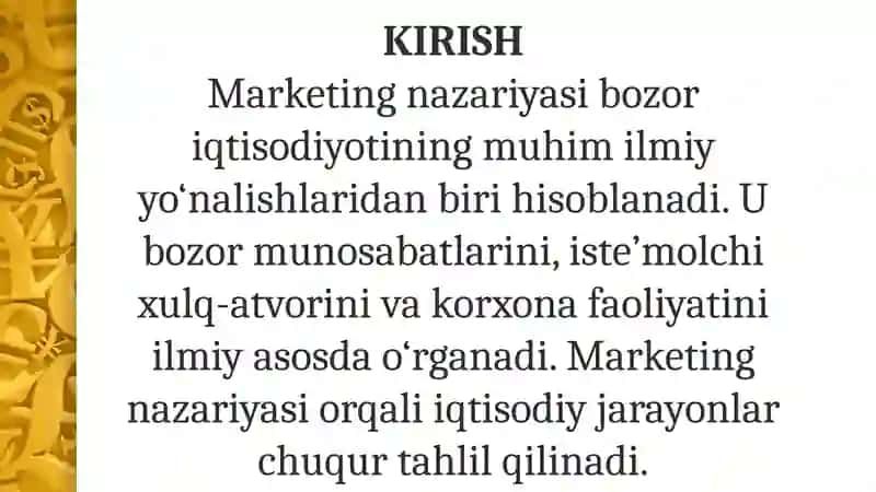 Marketing nazariyasi tushunchasi va uning evolyutsiyasi 3