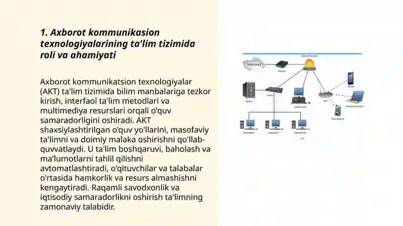 Axborot kommunikasion texnologiyalar va ulardan ta'limda foydalanish 3