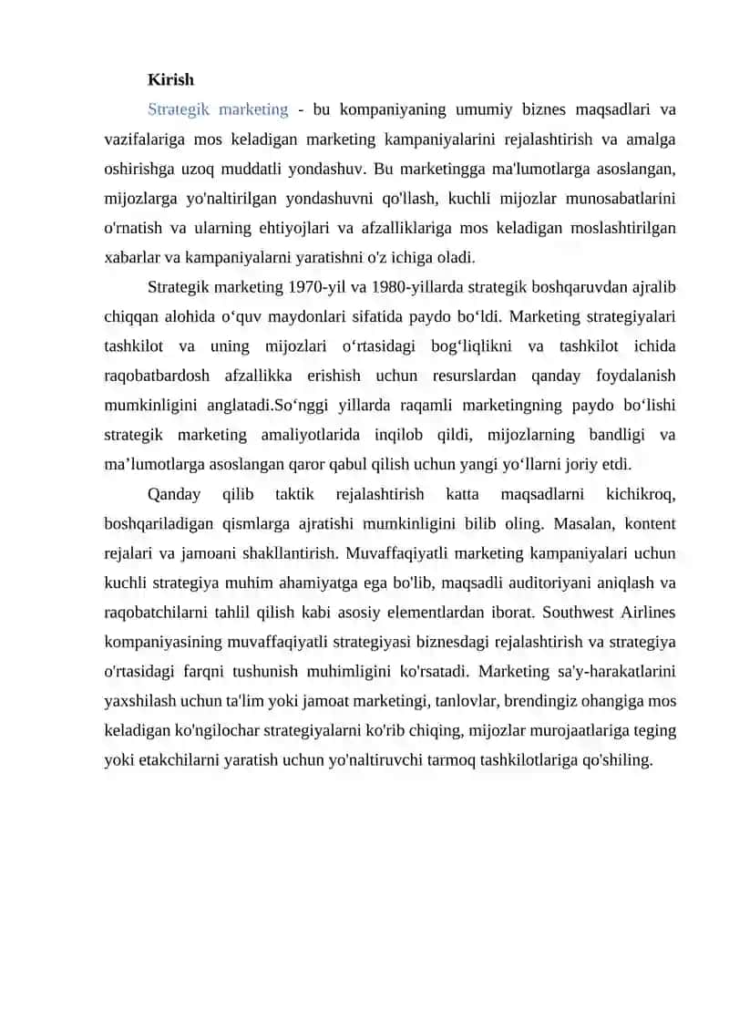 Strategik marketing 3