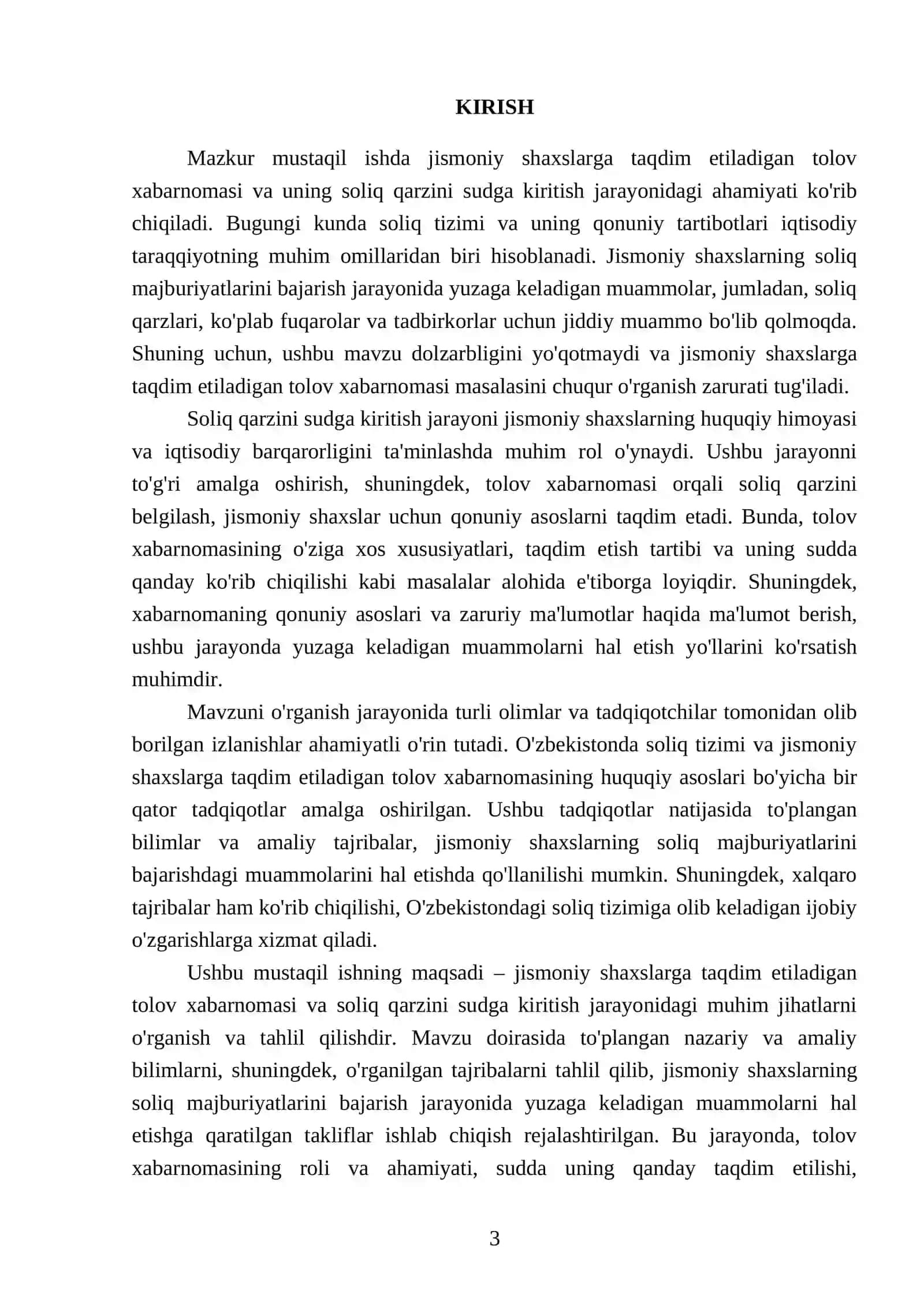 Jismoni shaxslarga taqdim etiladigan tolov xabarnomasi soliq qarzini sudga kiritishda etibor qaratish lozim bolgan jixatlar 3