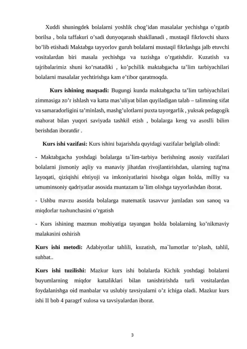 Maktabgacha ta’limdagi bolalarga miqdor va sanoqni o’rgatish yo’llari 3