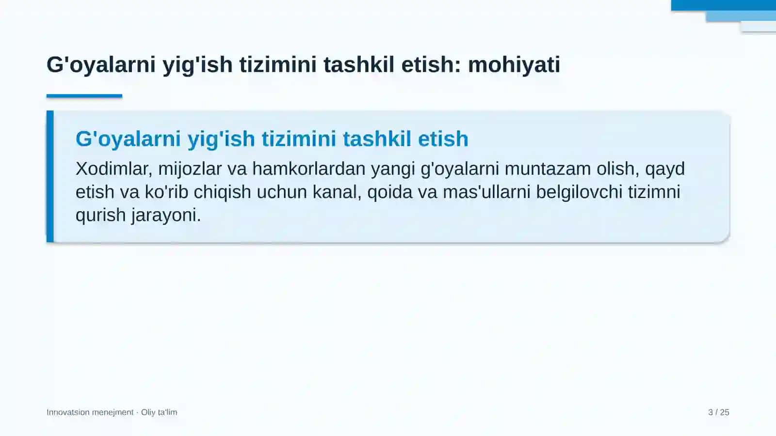 dori vositalari ulgurji savdosida g'oyalarni yig'ish tizimini tashkil etish 5999 3