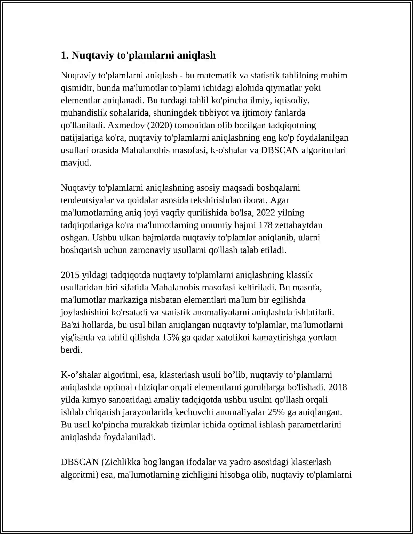 NUQTAVIY TO'PLAMLARNI TOPISHGA DOIR GEOMETRIK MASALALAR 3