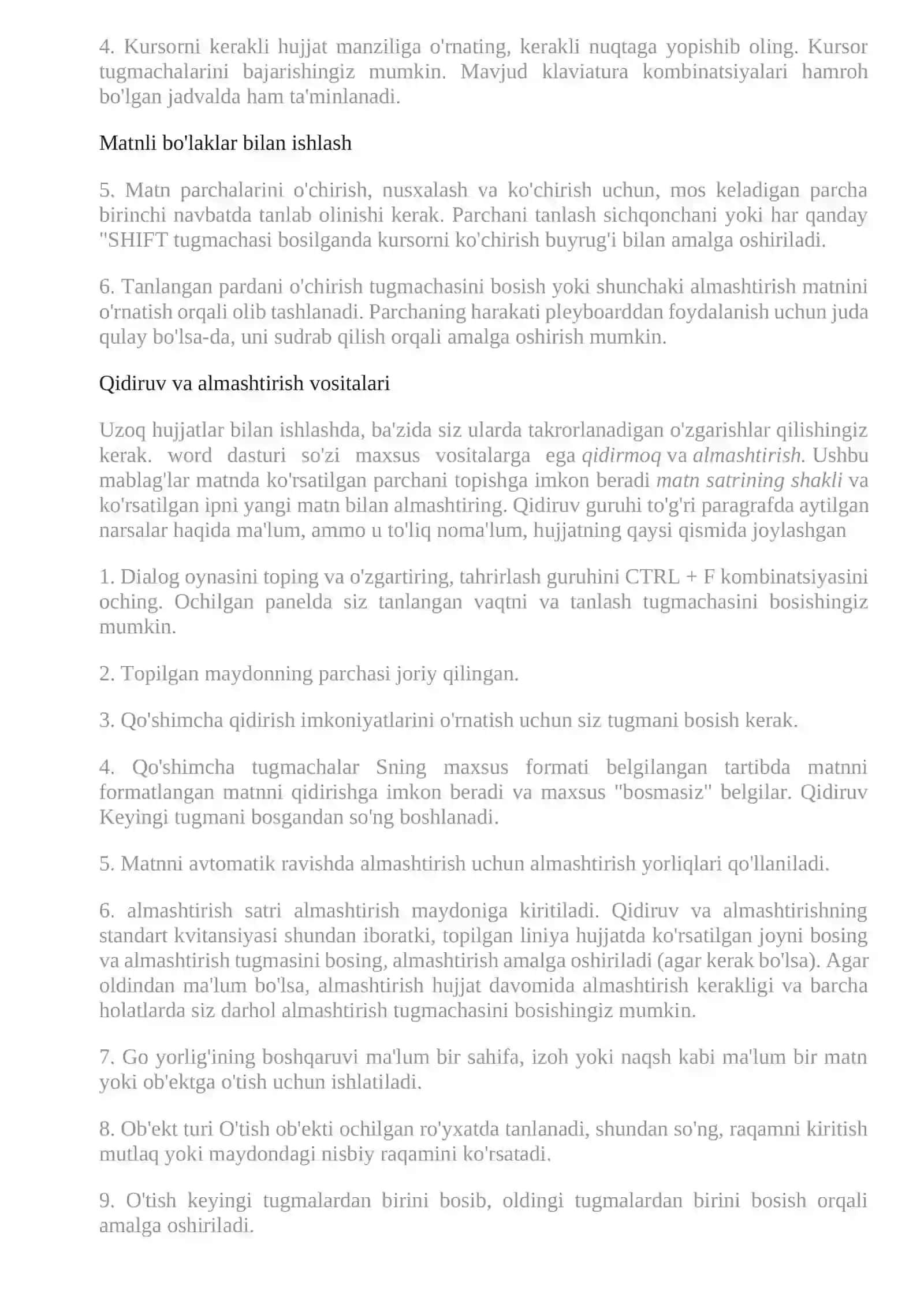 Word dasturi 3