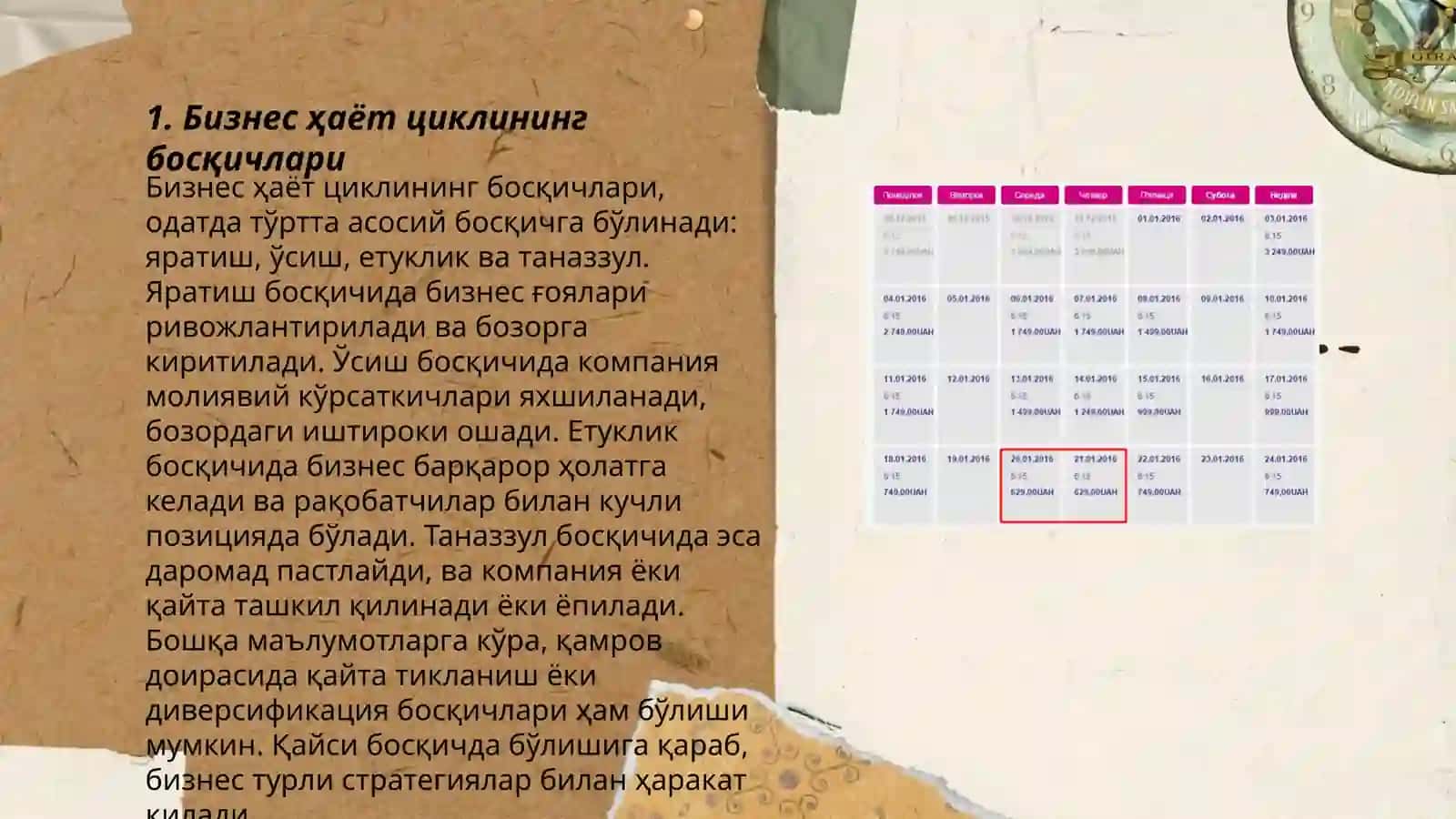 Бизнесга бўлган ҳуқуқлар ва унинг ҳаёт цикли 3