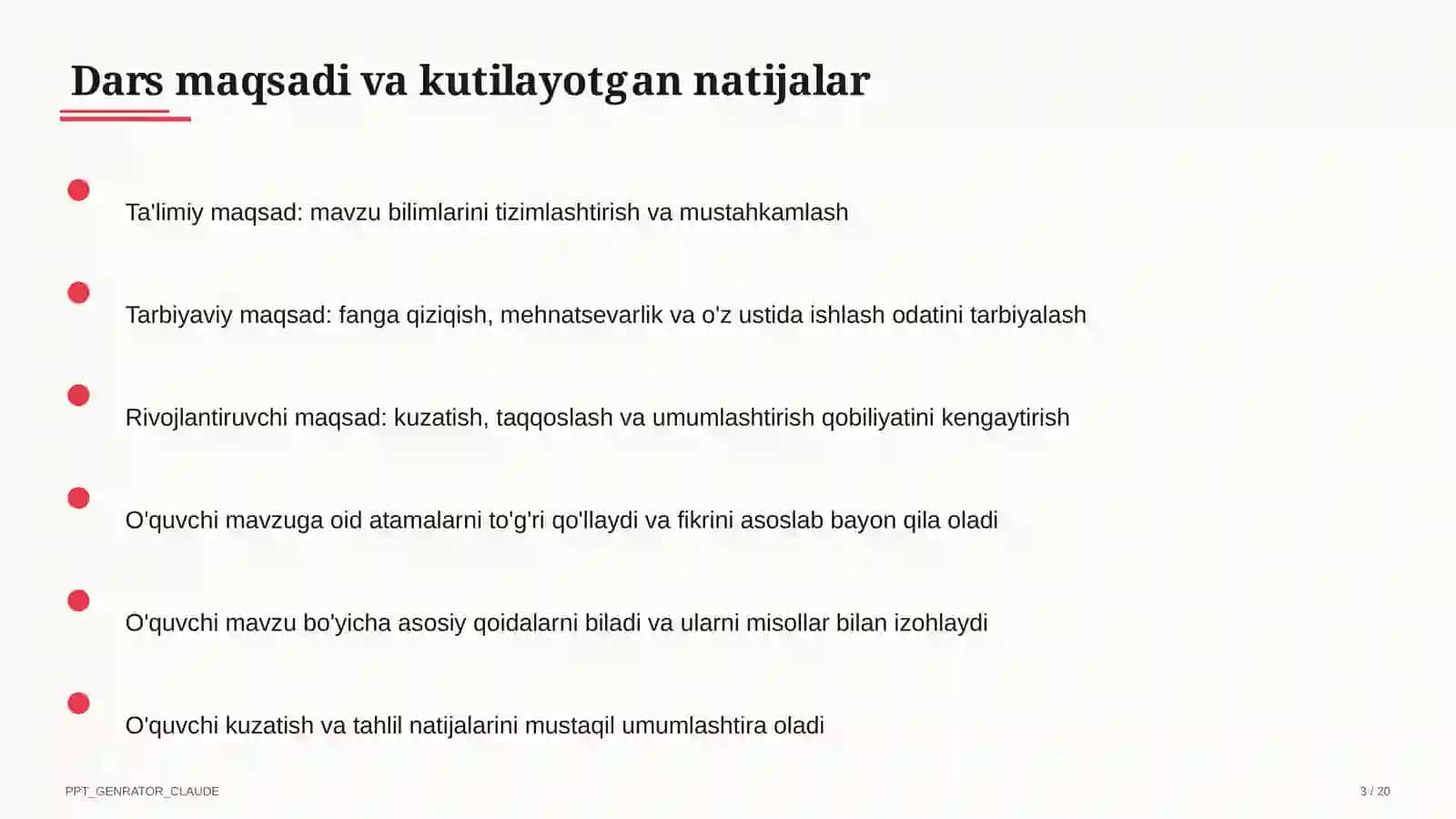Huquq va iqtisodiyot asoslari (9–11) — o'qituvchilar uchun 3