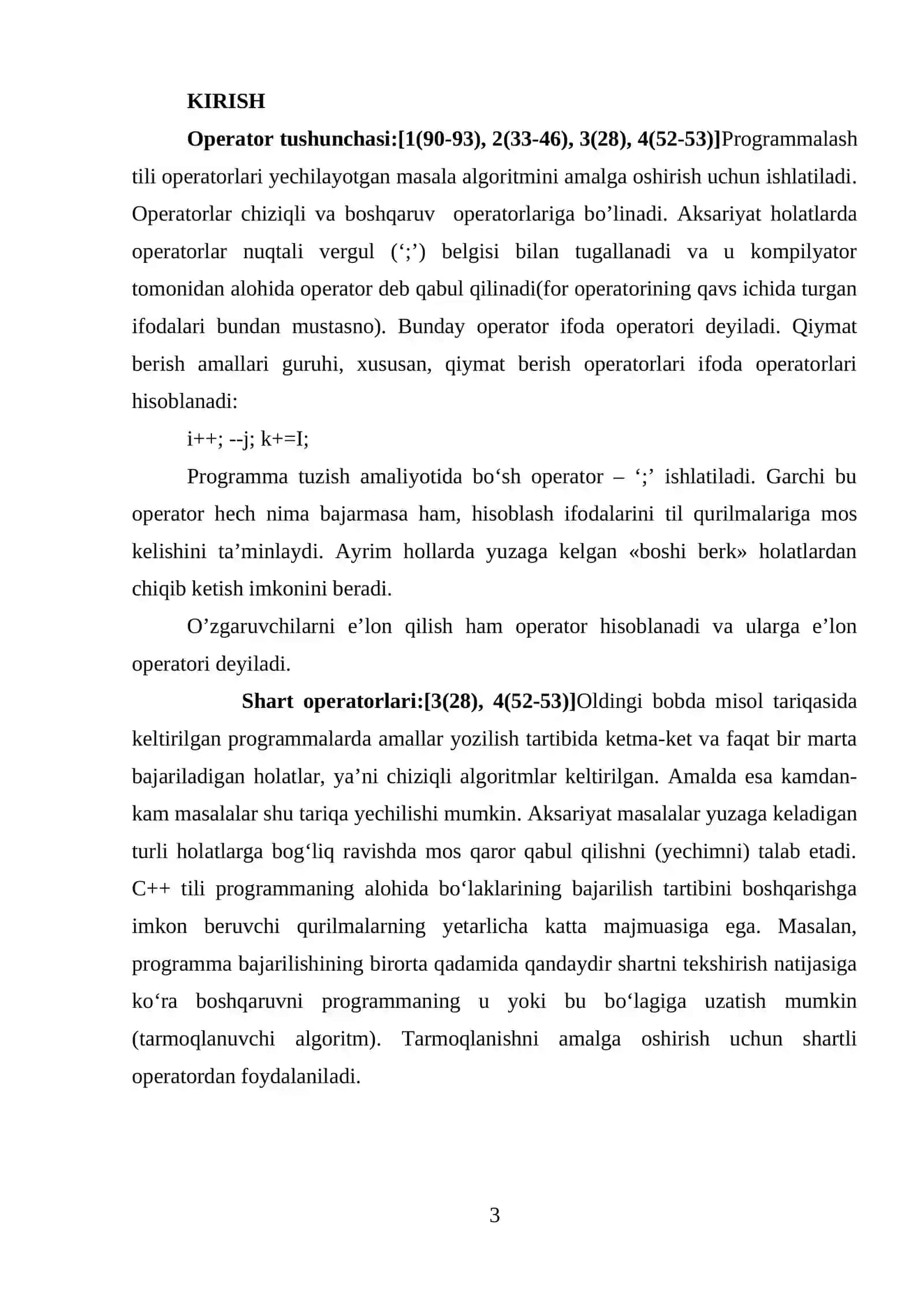 TAKRORLASH OPERATORLARI 3