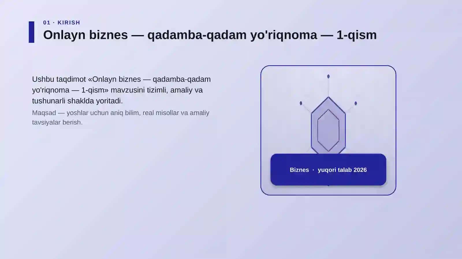 Onlayn biznes — qadamba-qadam yo'riqnoma — 1-qism 3