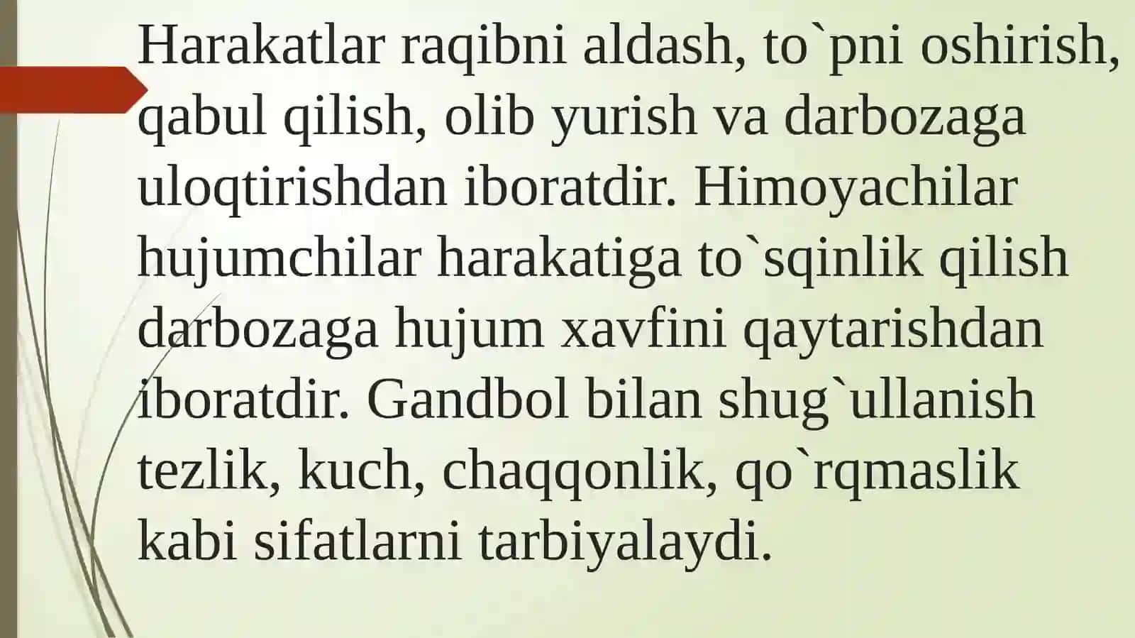 Qo‘l to‘pi o‘yinining kelib chiqishi, rivojlanish tarixi.O‘zbekistonda qo‘l to‘pi sportining rivojlanishi 3