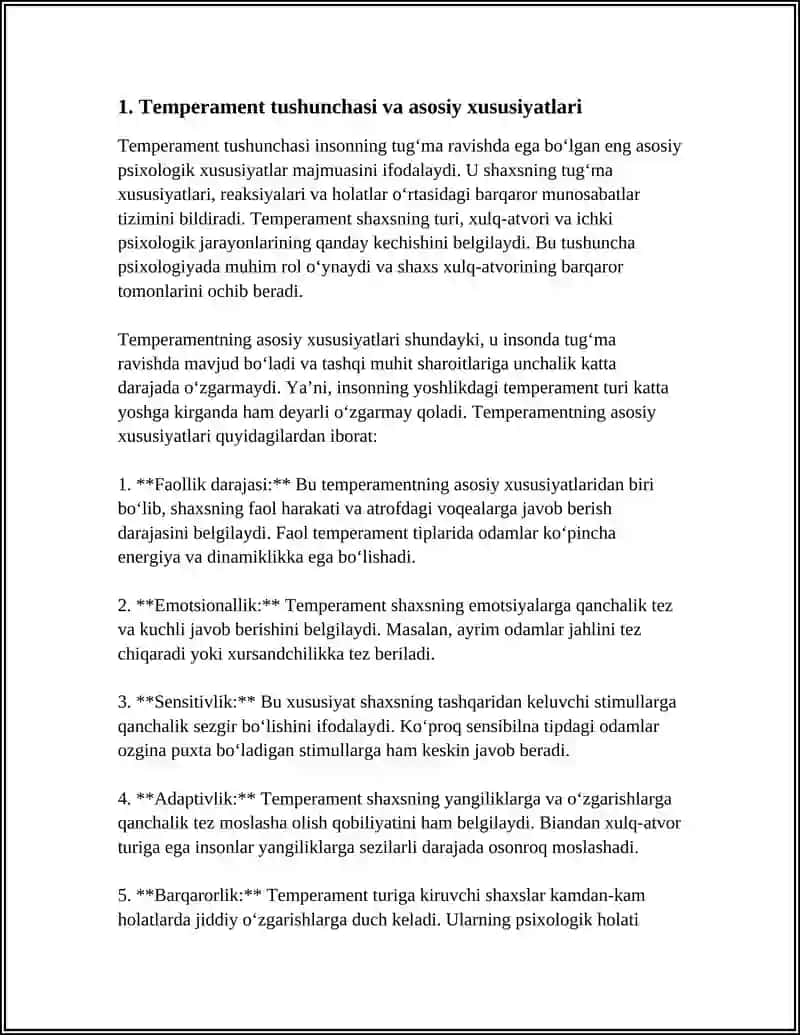 TEMPERAMENT.TEMPERAMENT TIPLARI 3