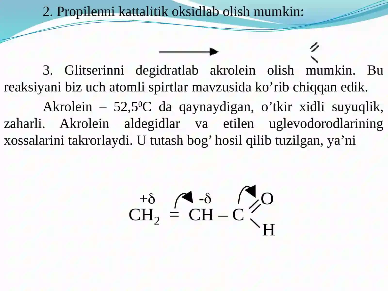 To’yinmagan aldegid va ketonlar 3