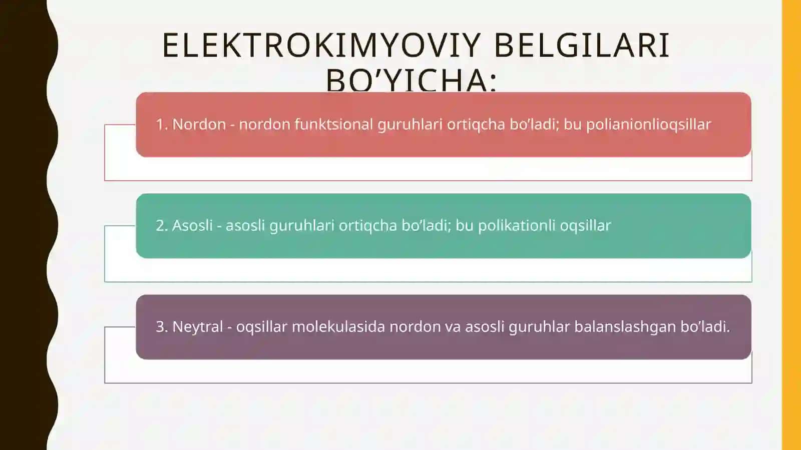 Odam organizmida oqsillarning biokimyoviy o‘zgarishi 3