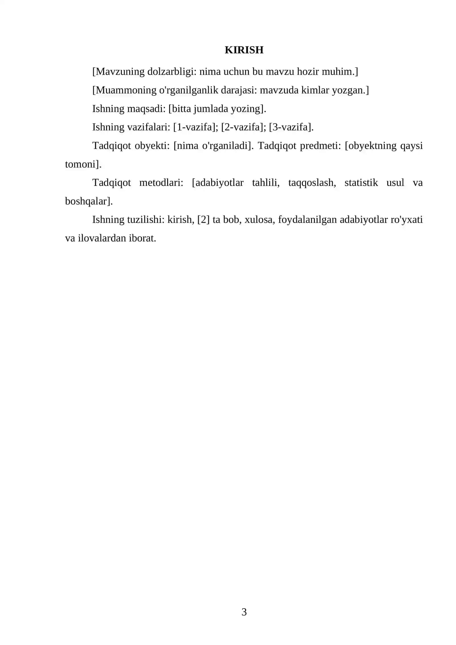 KURS ISHI 3